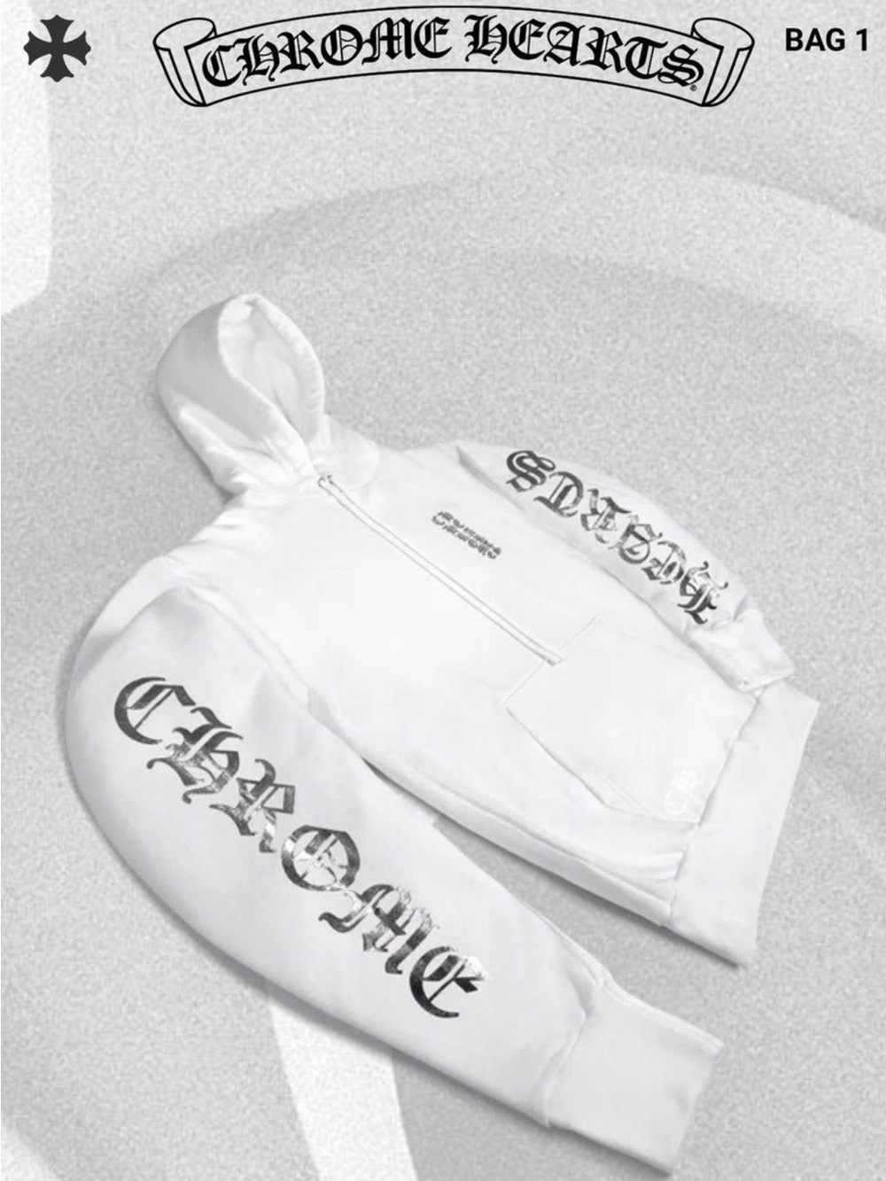 Chrome Hearts Silver Foil Hoodie
